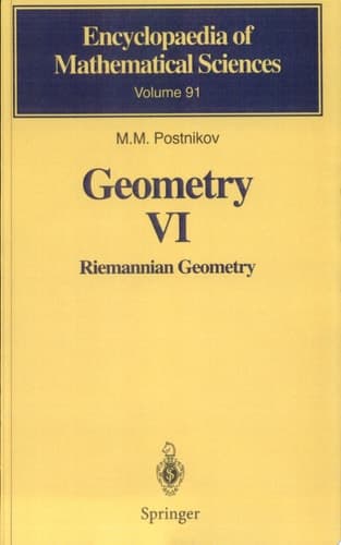 Geometry VI Riemannian Geometry