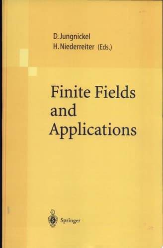 Finite Fields and Applications Proceedings of The Fifth International Conference on Finite Fields and Applications Fq 5, held at the University of Augsburg, Germany, August 2–6, 1999
