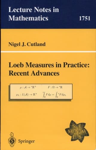 Loeb Measures in Practice: Recent Advances EMS Lectures 1997