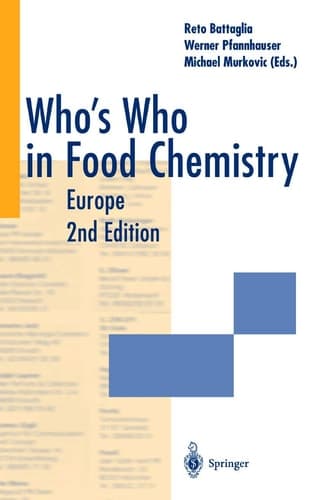 Who’s Who in Food Chemistry Europe