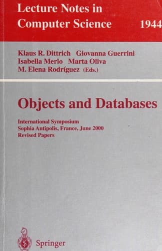 Objects and Databases International Symposium, Sophia Antipolis, France, June 13, 2000. Revised Papers