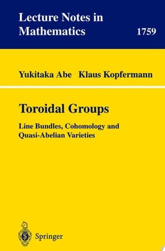 Toroidal Groups Line Bundles, Cohomology and Quasi-Abelian Varieties