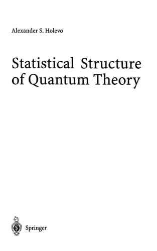 Statistical Structure of Quantum Theory