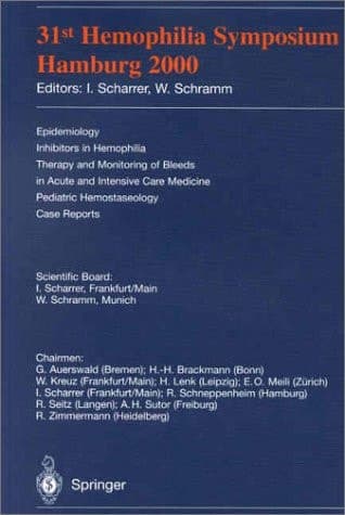 31st Hemophilia Symposium Hamburg 2000