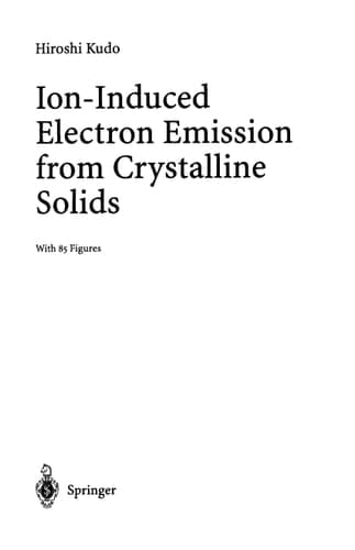 Ion-Induced Electron Emission from Crystalline Solids