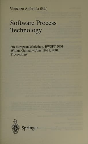 Software Process Technology 8th European Workshop, EWSPT 2001 Witten, Germany, June 19-21, 2001 Proceedings