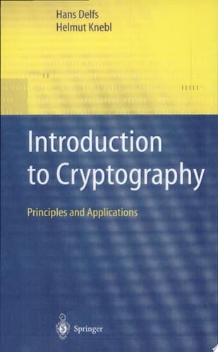 Introduction to Cryptography Principles and Applications