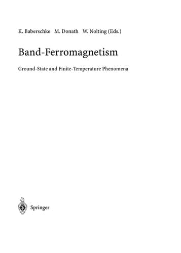 Band-Ferromagnetism Ground-State and Finite-Temperature Phenomena