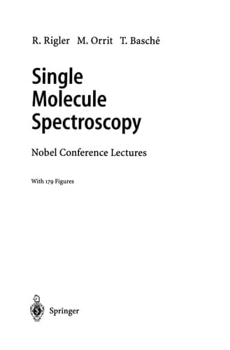 Single Molecule Spectroscopy