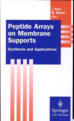 Peptide Arrays on Membrane Supports Synthesis and Applications