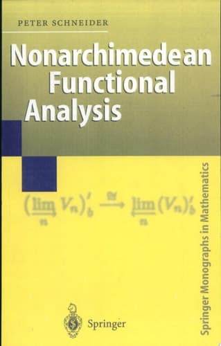 Nonarchimedean Functional Analysis