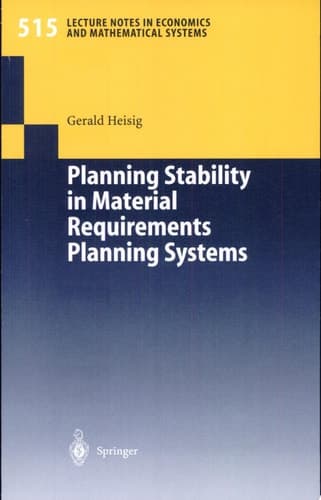 Planning Stability in Material Requirements Planning Systems
