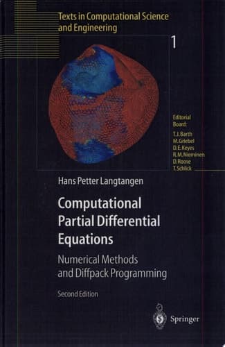 Computational Partial Differential Equations Numerical Methods and Diffpack Programming