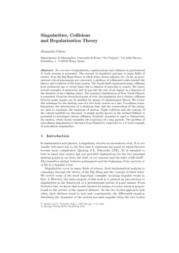 Singularities in Gravitational Systems Applications to Chaotic Transport in the Solar System