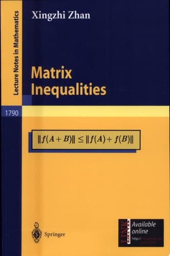 Matrix Inequalities