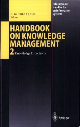 Handbook on Knowledge Management 2 Knowledge Directions