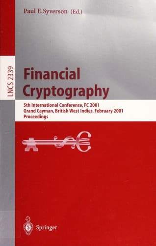 Financial Cryptography 5th International Conference, FC 2001, Grand Cayman, British West Indies, February 19-22, 2001. Proceedings