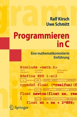 Programmieren in C Eine mathematikorientierte Einführung