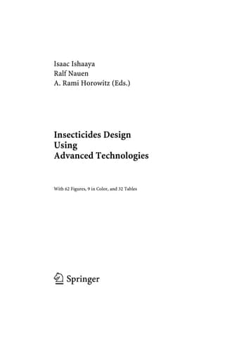 Insecticides Design Using Advanced Technologies