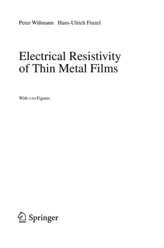Electrical Resistivity of Thin Metal Films