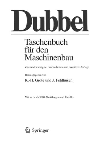 Dubbel Taschenbuch für den Maschinenbau