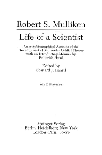 Life of a Scientist: An Autobiographical Account of the Development of Molecular Orbital Theory