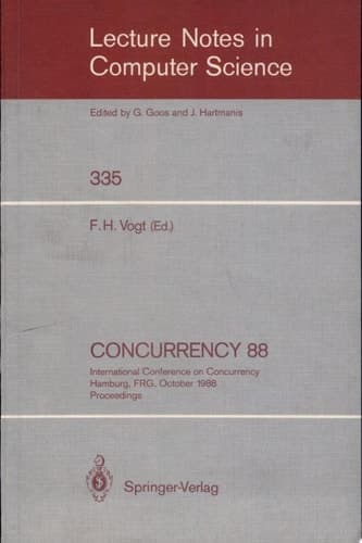 Concurrency 88 International Conference on Concurrency Hamburg, FRG, October 18-19, 1988. Proceedings