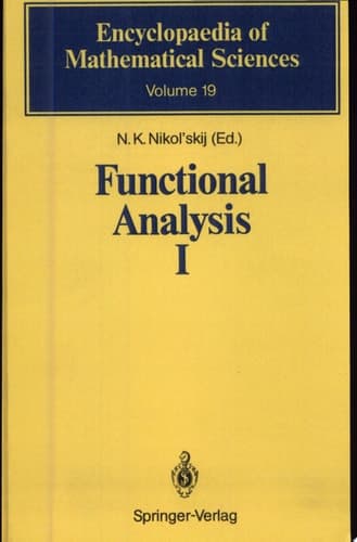 Functional Analysis I Linear Functional Analysis