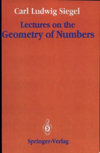 Lectures on the Geometry of Numbers