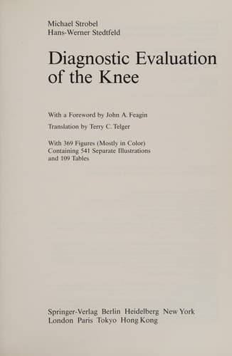 Diagnostic Evaluation of the Knee