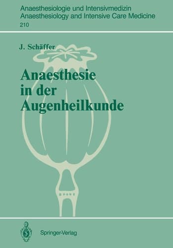 Anaesthesie in der Augenheilkunde Zur Wahl des Anaesthesieverfahrens bei geriatrischen Patienten