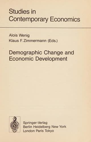 Demographic Change and Economic Development (Studies in Contemporary Economics)