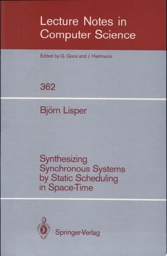 Synthesizing Synchronous Systems by Static Scheduling in Space-Time