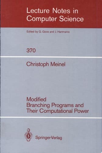 Modified Branching Programs and Their Computational Power