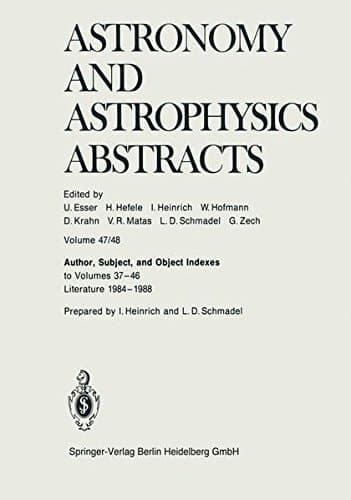 Author, Subject, and Object Indexes to Volumes 37–46. Literature 1984–1988