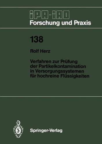 Verfahren zur Prüfung der Partikelkontamination in Versorgungssystemen für hochreine Flüssigkeiten