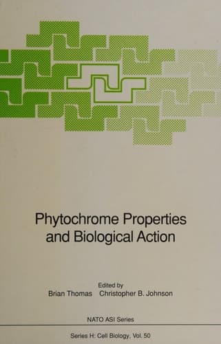 Phytochrome Properties and Biological Action (Nato ASI Subseries H:)