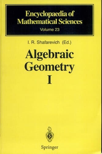 Algebraic Geometry I Algebraic Curves, Algebraic Manifolds and Schemes