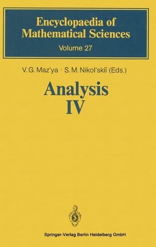 Analysis IV Linear and Boundary Integral Equations