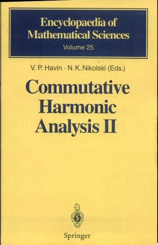 Commutative Harmonic Analysis II