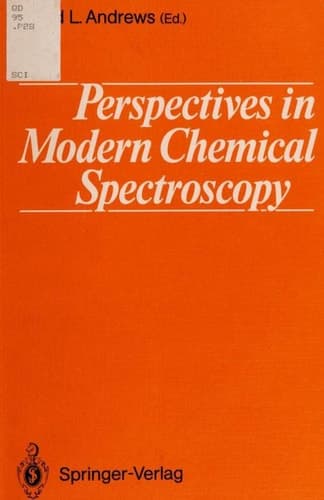 Perspectives in Modern Chemical Spectroscopy