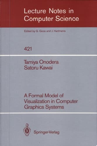 A Formal Model of Visualization in Computer Graphics Systems