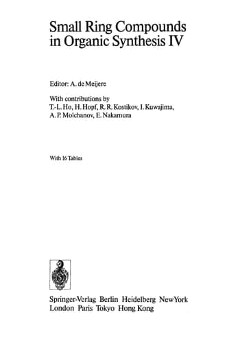 Small Ring Compounds in Organic Synthesis IV