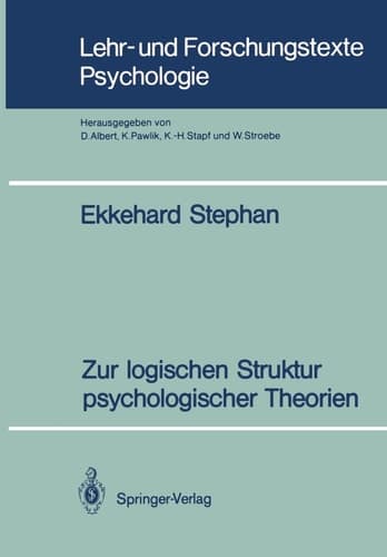 Zur logischen Struktur psychologischer Theorien