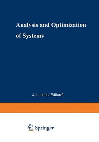 Analysis and Optimization of Systems Proceedings of the 9th International Conference, Antibes, June 12–15, 1990