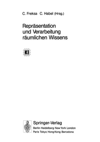 Repräsentation und Verarbeitung räumlichen Wissens (Informatik-Fachberichte, 245) (German Edition)