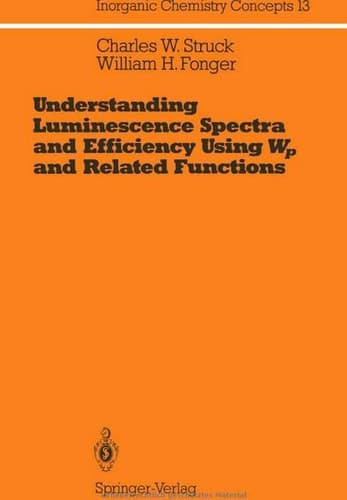 Understanding Luminescence Spectra and Efficiency Using Wp and Related Functions (Inorganic Chemistry Concepts)