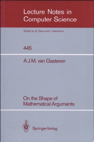 On the Shape of Mathematical Arguments