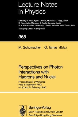 Perspectives on Photon Interactions with Hadrons and Nuclei: Proceedings of a Workshop Held at Göttingen, FRG on 20 and 21 February 1990 (Lecture Notes in Physics)