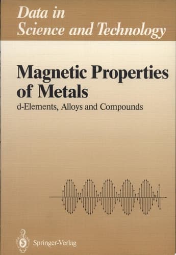 Magnetic Properties of Metals D-Elements, Alloys and Compounds